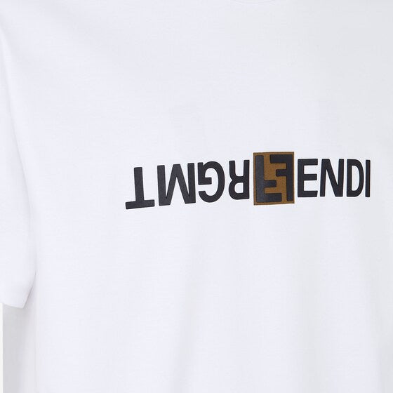 T-Shirt mit schwarzem Buchstaben-Print