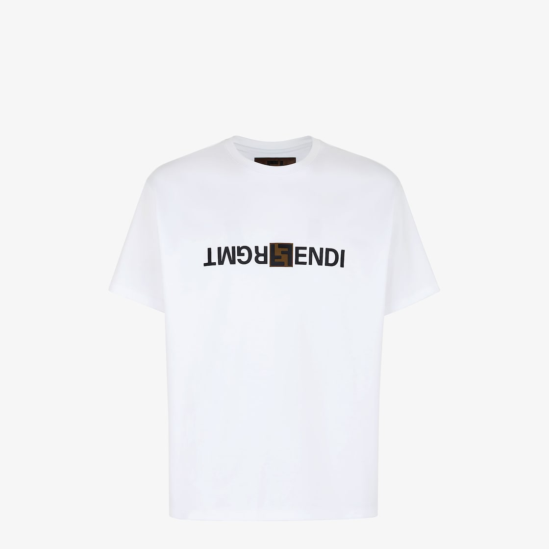 T-Shirt mit schwarzem Buchstaben-Print