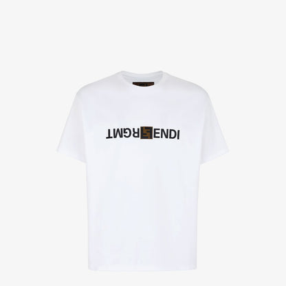 T-Shirt mit schwarzem Buchstaben-Print