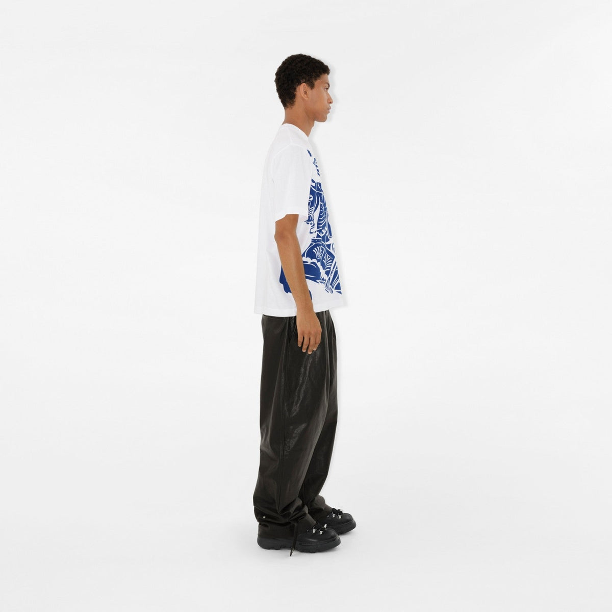 Blaues Ritter-Print-T-Shirt