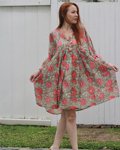 Hawa Minikleid mit Blumenmuster