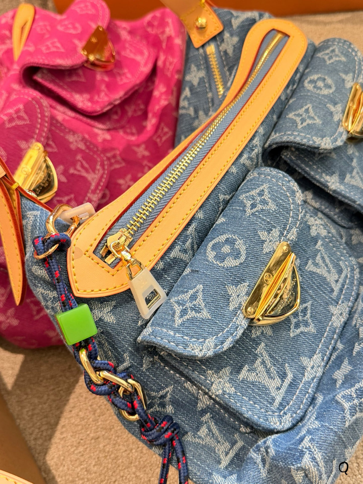 Vintage Denim Baggy Shoulder Bag 💙