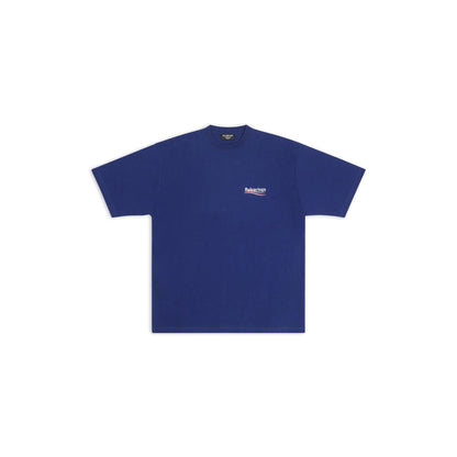 Klassisches Rundhals-Baumwoll-T-Shirt mit Print