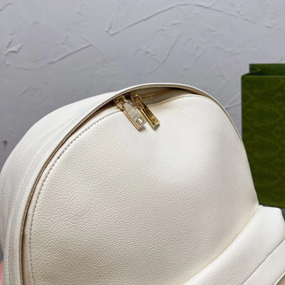 Leather Printed Backpack