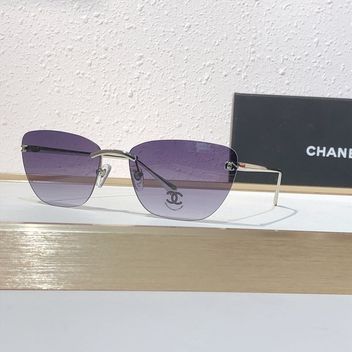 9 Color Rimless Cat-Eye Sunglasses 4286T