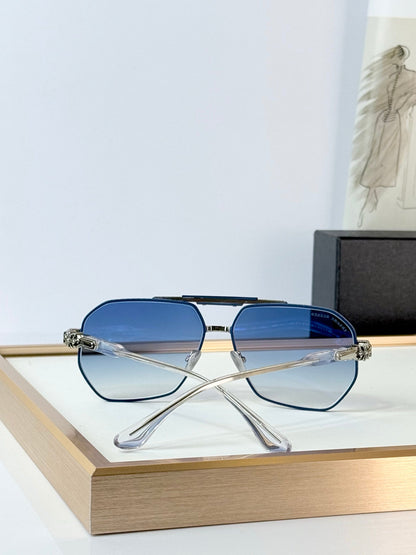 6 Color Hexagonal Double Bridge Aviator Sunglasses