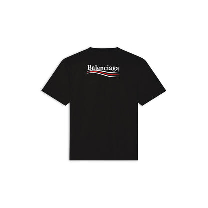 Klassisches Rundhals-Baumwoll-T-Shirt mit Print