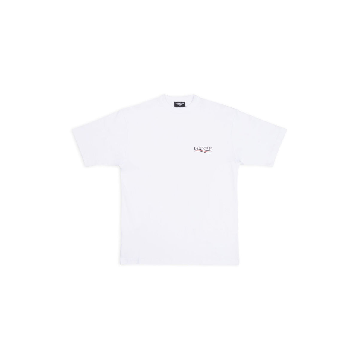 Klassisches Rundhals-Baumwoll-T-Shirt mit Print
