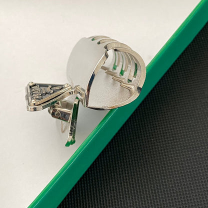 Dreieckiges Logo Metall-Haarspange