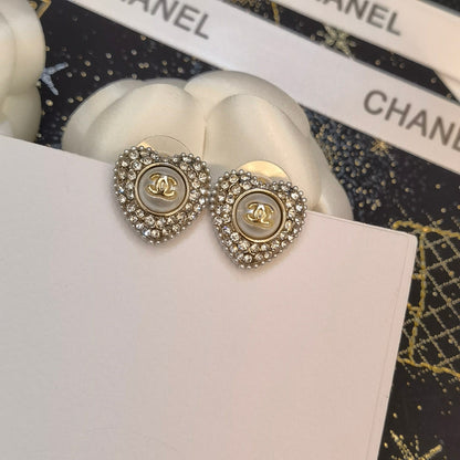 Vintage Diamant Herzohrstecker