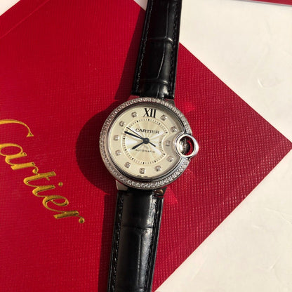Premium Steel Mechanical Watch 8 Style Options Crystal Bezel Design Elegant Luxury Look