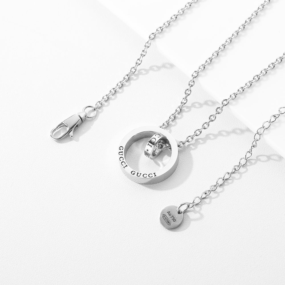 Creative Double Ring Necklace