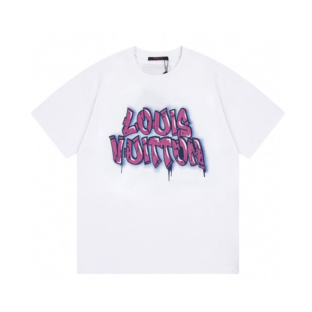 Kurzarm-Shirt mit Graffiti-Print