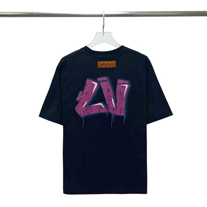 Kurzarm-Shirt mit Graffiti-Print