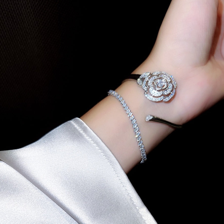 Camellia Diamantmanschettenarmband