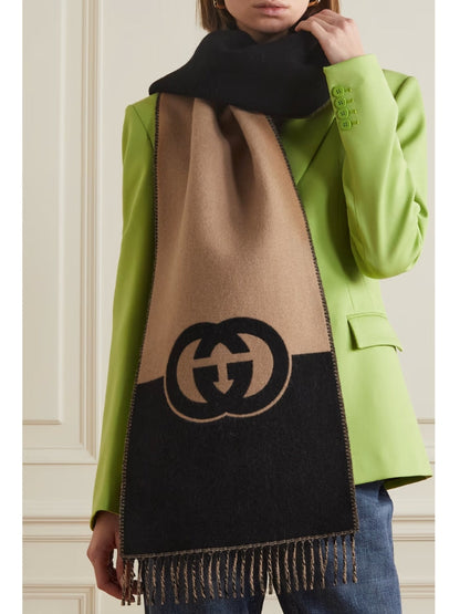 Interlocking G Wool Scarf