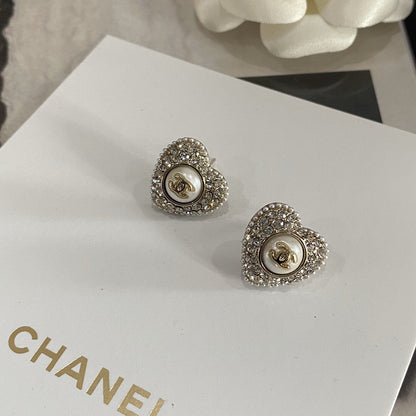 Vintage Diamant Herzohrstecker