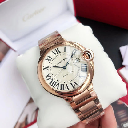 Premium Stainless Steel Mechanical Watch 12 Style Options Roman Numeral Design Classic Luxury Look