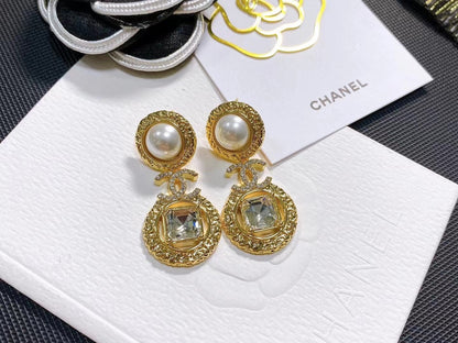 Elegante Kristall-Diamant-Ohrhänger