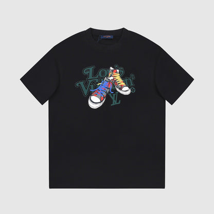 Schuhe Print T-Shirt