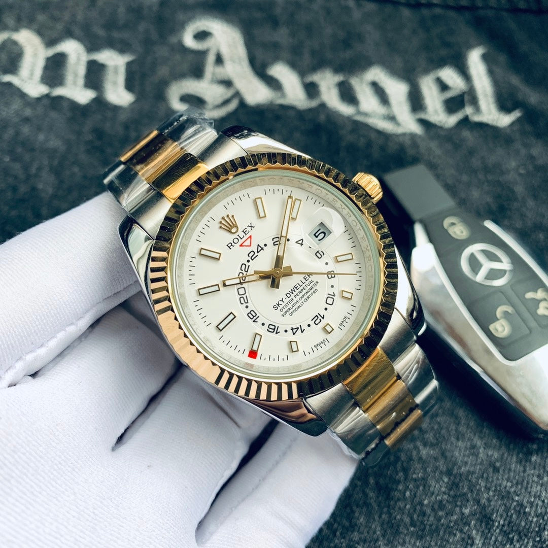 Premium Stainless Steel Mechanical Watch 9 Color Options Classic Luxury Style