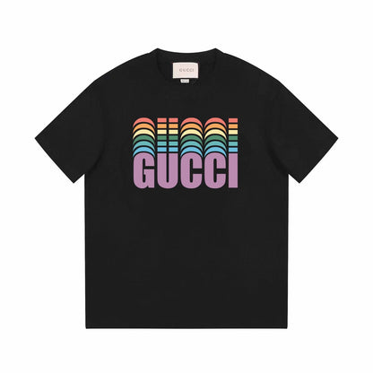 Regenbogen-Druck-T-Shirt