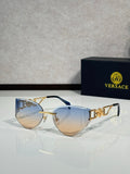Rimless Geometric Sunglasses 6 Style Options Crystal Embellished Temple Design Classic Fashion Luxury Look - VE6829