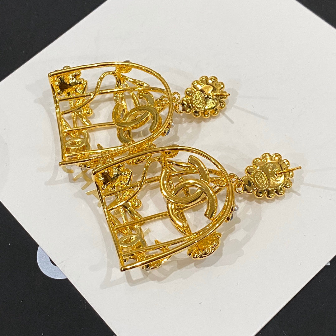 Retor Gold Vogelkäfig-Ohrstecker
