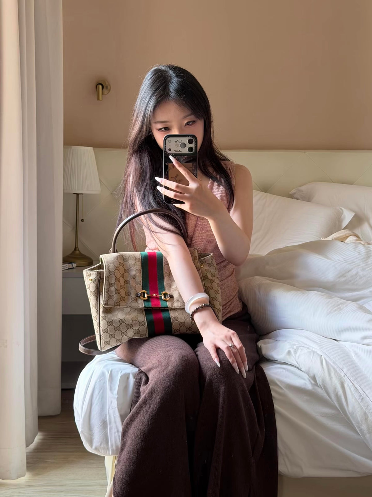 Vintage Monogram Canvas Shoulder Bag 🤎