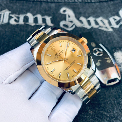 Premium Stainless Steel Mechanical Watch 7 Color Options Classic Luxury Style