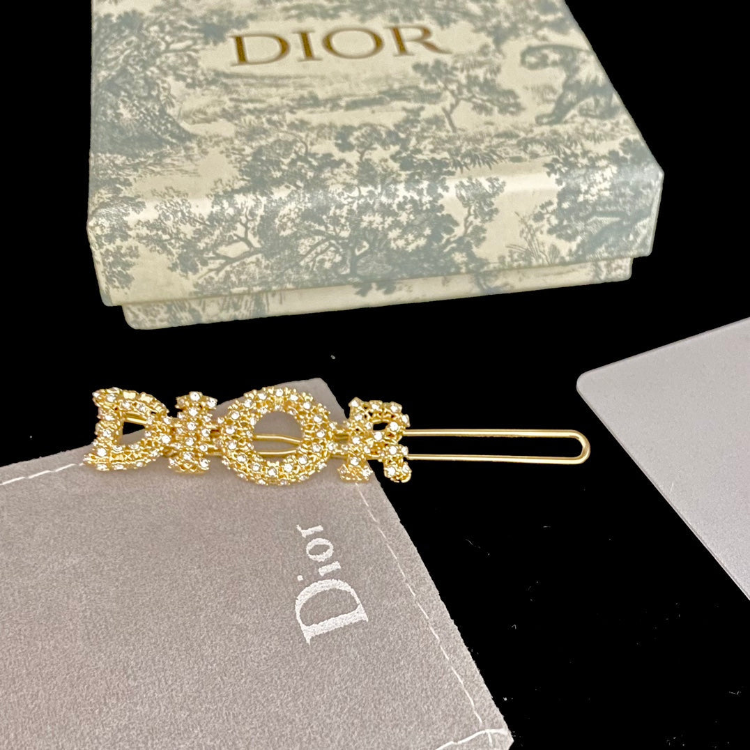 Haarspange mit Diamanten und Gold
