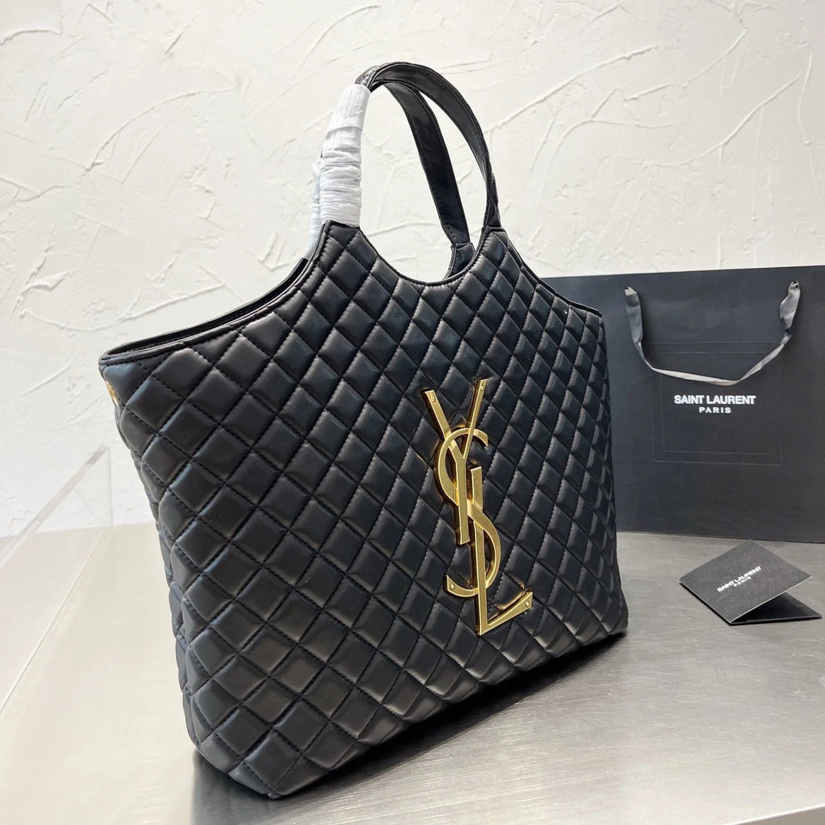 Gaby Quilted Textured Shopping Bag