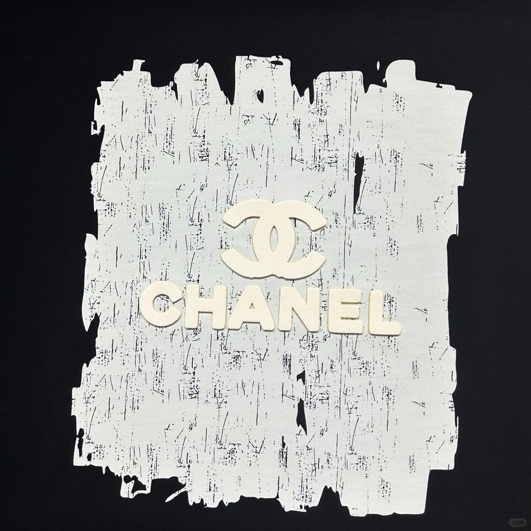 Großflächiger Graffiti-3D-Logo-Print, lässiges Kurzarm-T-Shirt