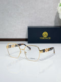 Metal Polygon Optical Glasses 8 Style Options Vintage Engraved Temple Design Classic Fashion Luxury Look - VE1291D