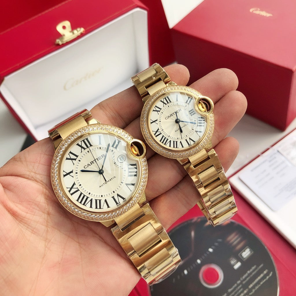 Premium Stainless Steel Mechanical Watch 8 Style Options Classic Roman Numeral Design Elegant Luxury Look