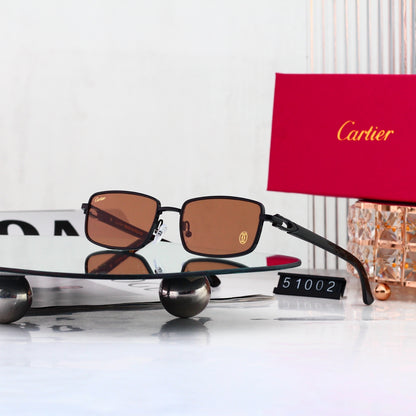 7 Color classic Rectangular Metal Sunglasses - 51002