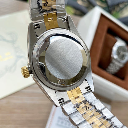 Men’s Classic Stainless Steel Dress Watch – 5-Style Luxury Collection (Silver, Two-Tone & Gold-Tone), Elegant Roman Numerals & Fluted Bezel