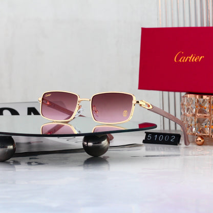 7 Color classic Rectangular Metal Sunglasses - 51002