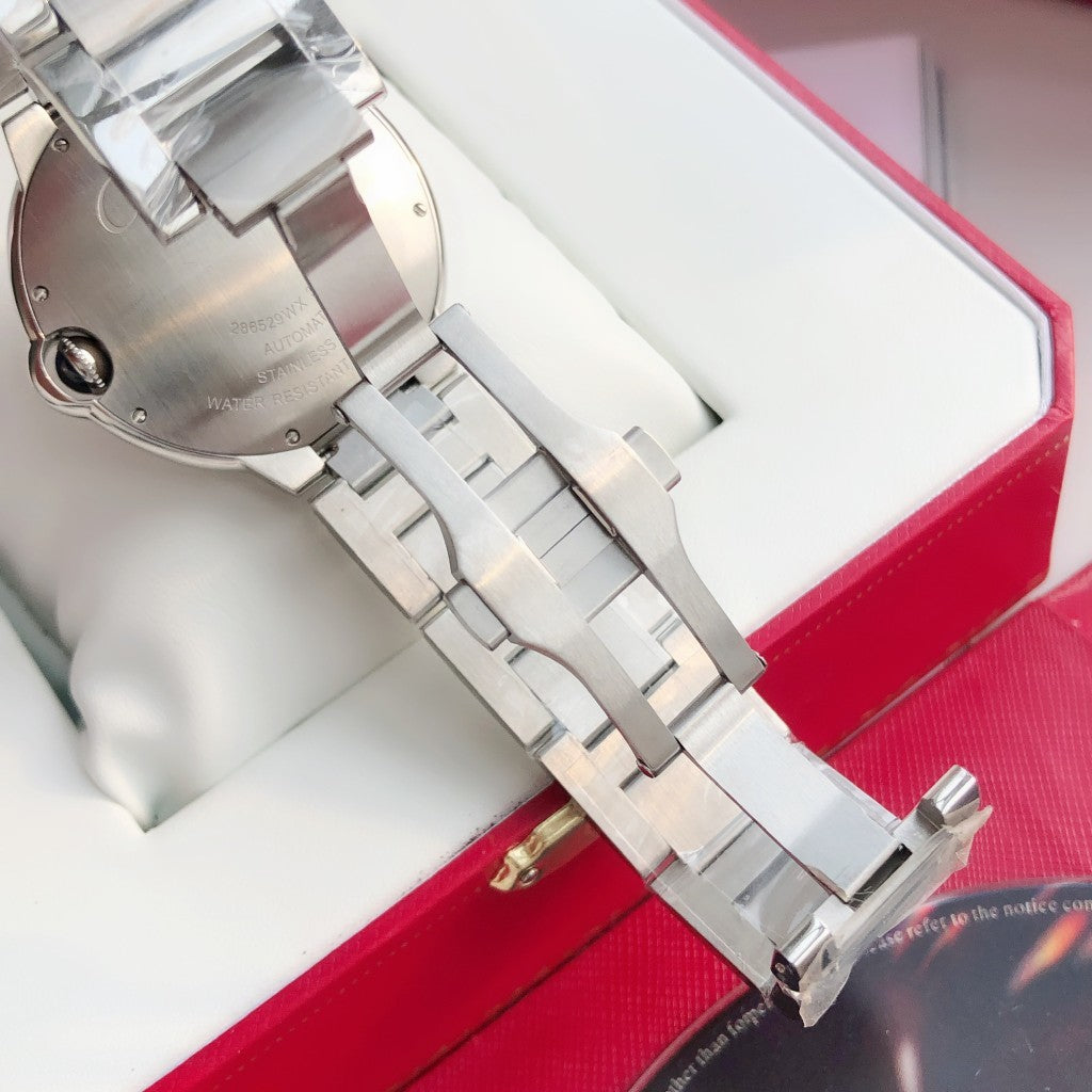 Premium Stainless Steel Mechanical Watch 8 Style Options Classic Roman Numeral Design Elegant Luxury Look