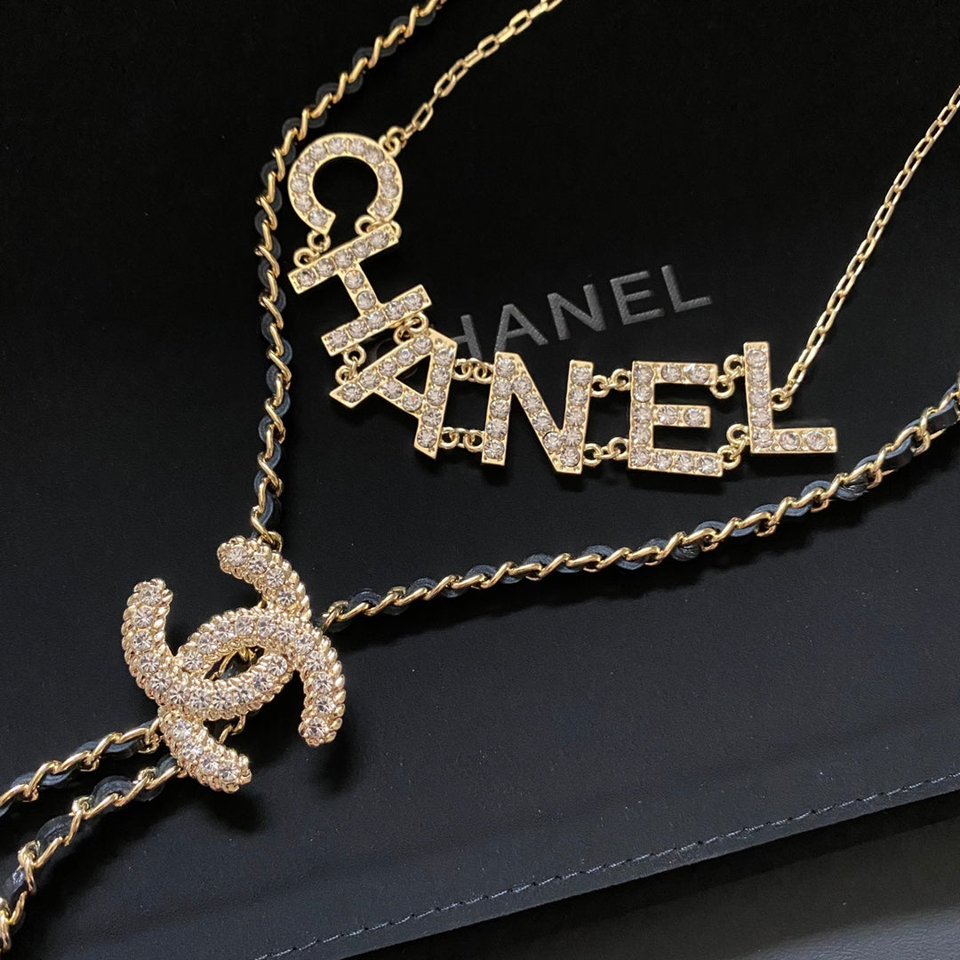 Mode-Diamant-Doppelkette