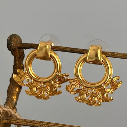 Quasten-Goldcreolen