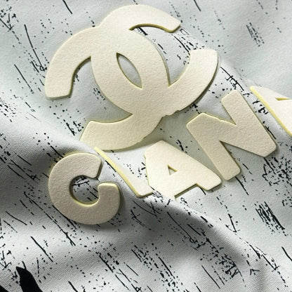 Großflächiger Graffiti-3D-Logo-Print, lässiges Kurzarm-T-Shirt