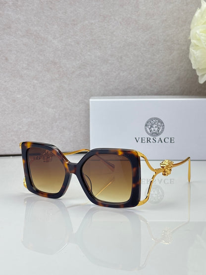 6 Color Square Chain Temple Sunglasses - VE4502U