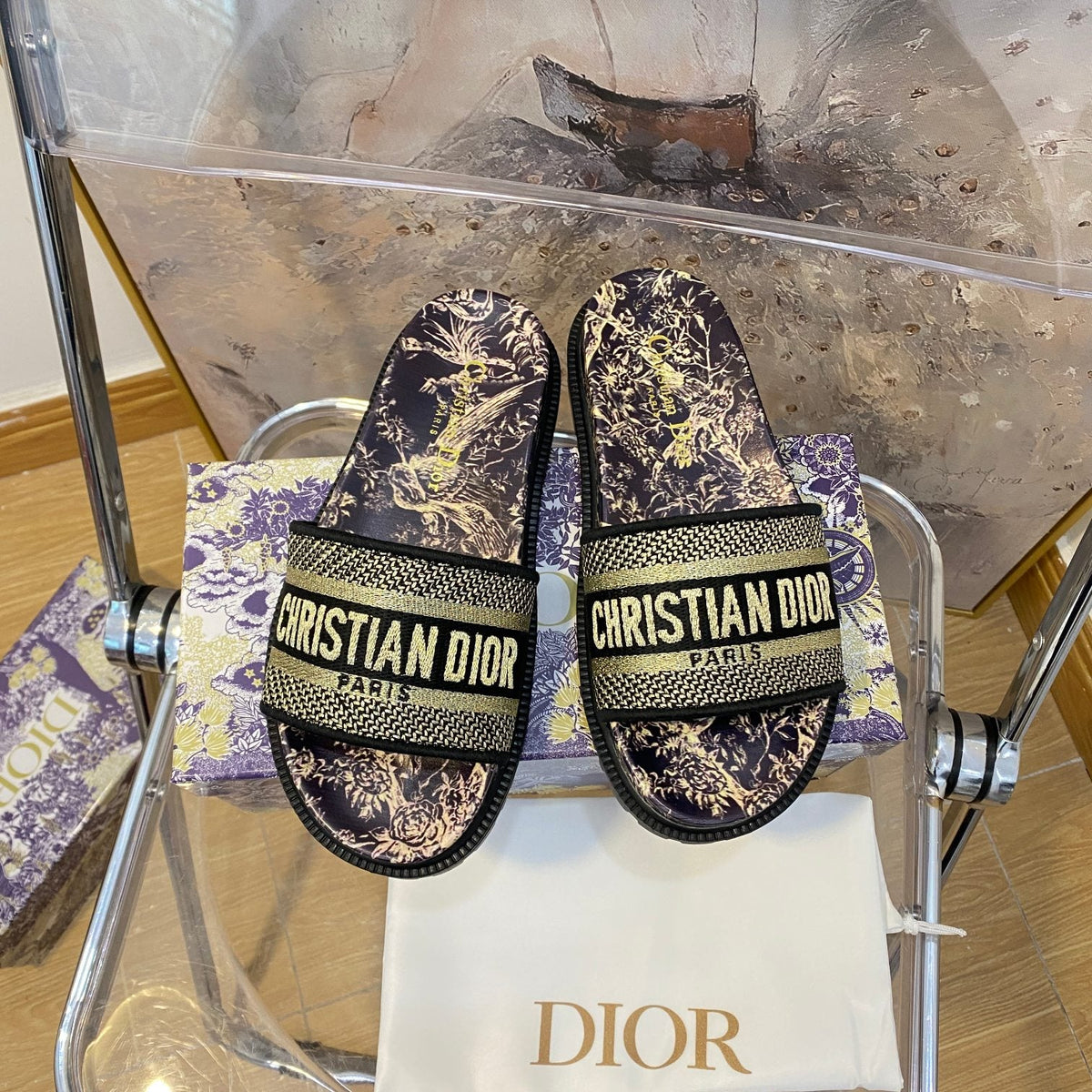 Jacquard Pattern Slippers