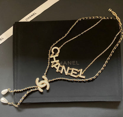 Mode-Diamant-Doppelkette