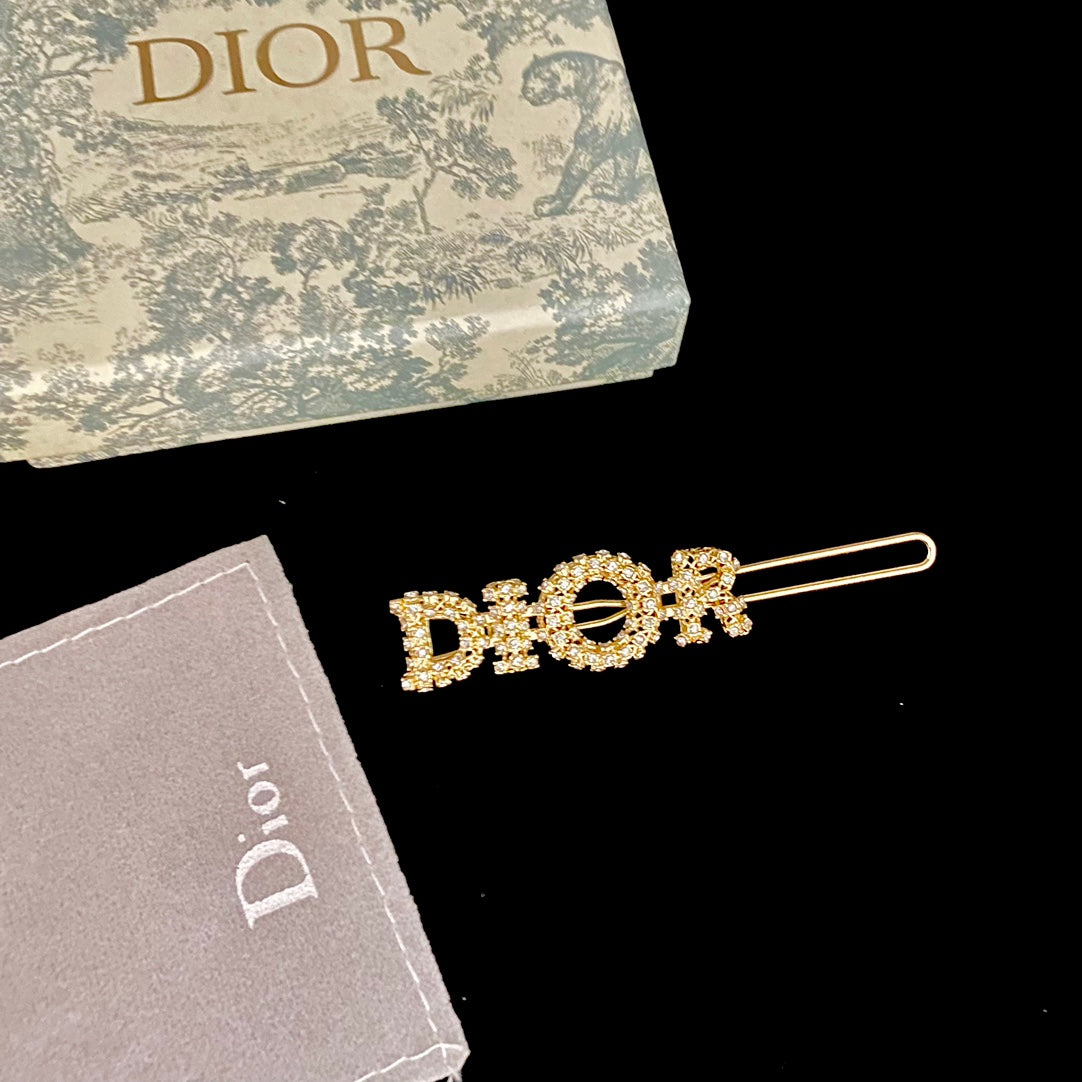 Haarspange mit Diamanten und Gold