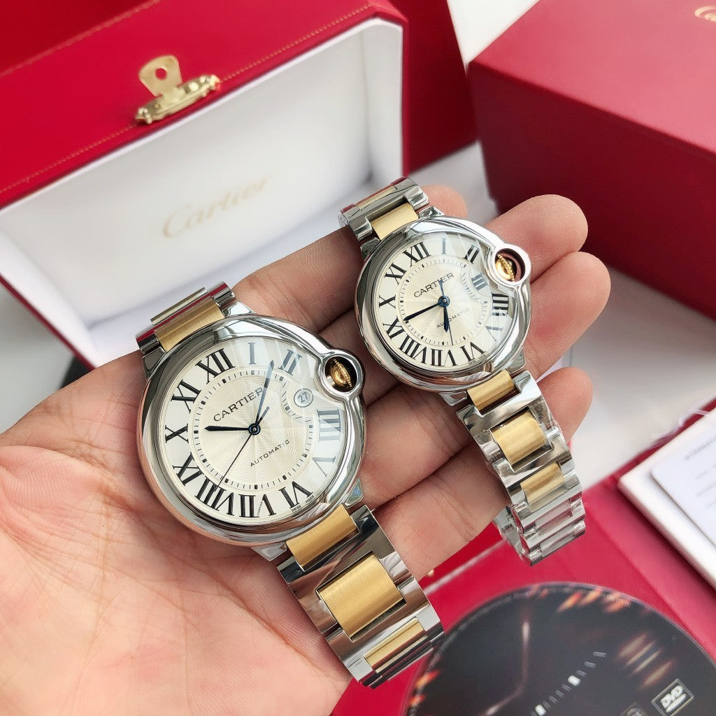 Premium Stainless Steel Mechanical Watch 8 Style Options Classic Roman Numeral Design Elegant Luxury Look