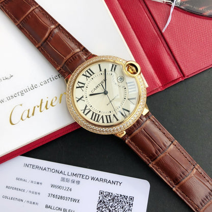 Premium Stainless Steel Mechanical Watch 11 Style Options Crystal Bezel Roman Numeral Design Luxury Look