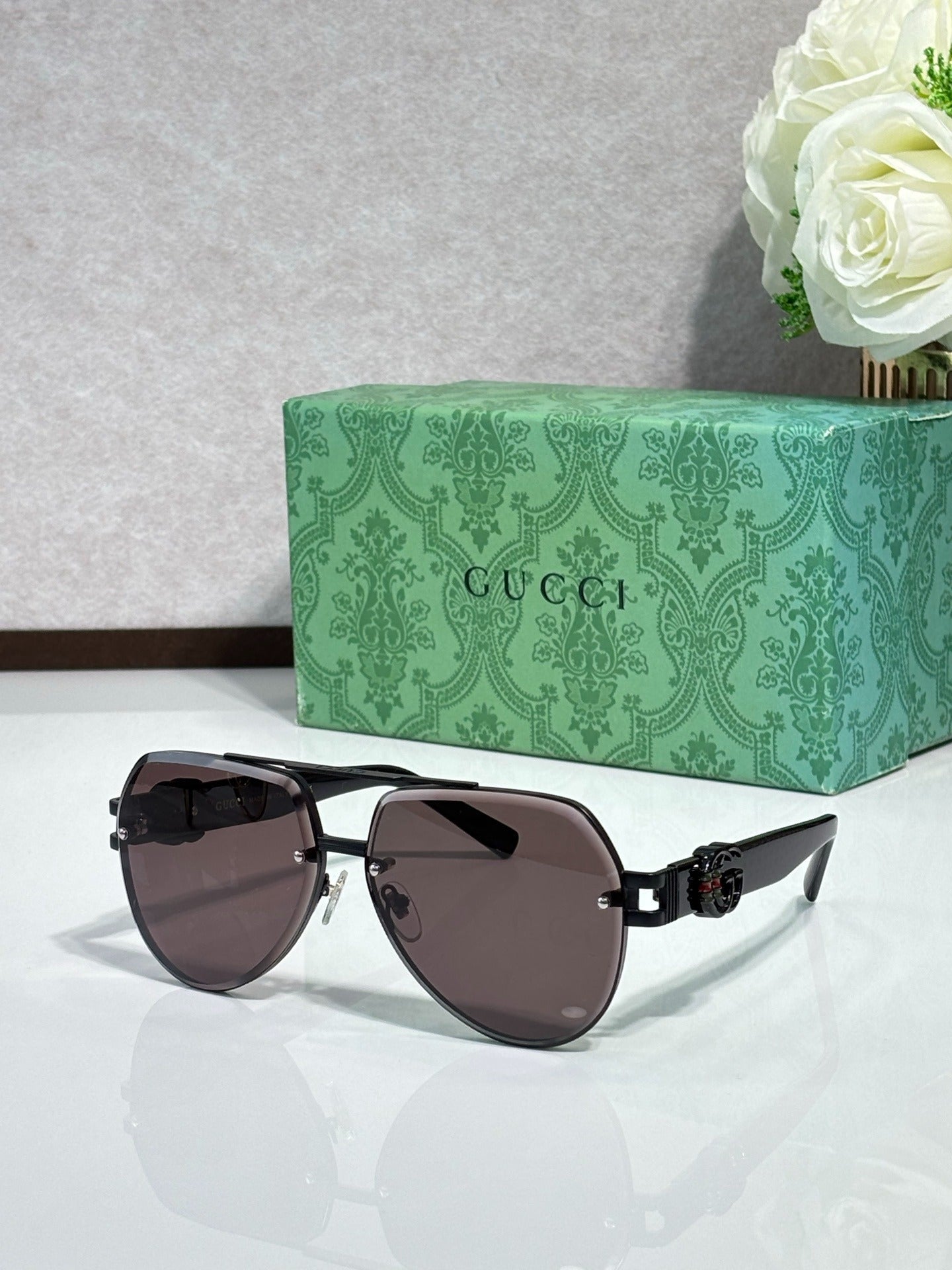 7 Color Rimless Round Sunglasses 1595