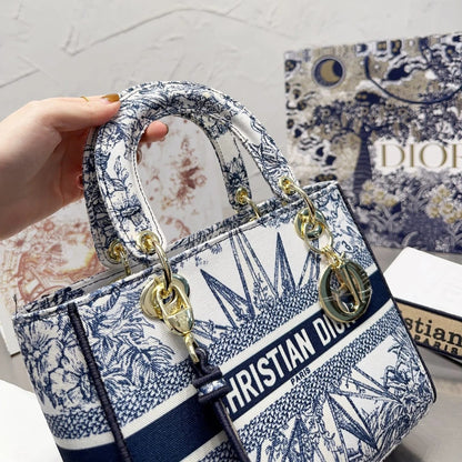Lady D-Lite Embroidered Bag